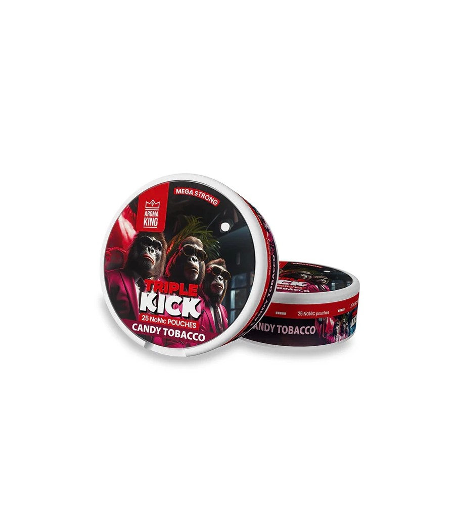 100mg Aroma King Triple Kick NoNic Pouches - 25 Pouches
