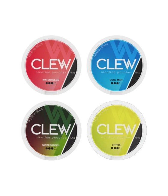15mg CLEW Nicotine Pouches - 20 Pouches