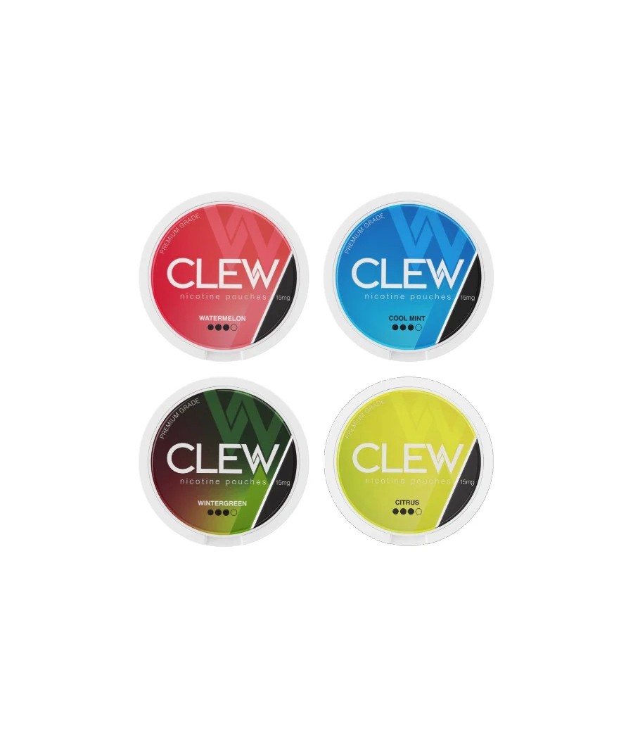 15mg CLEW Nicotine Pouches - 20 Pouches