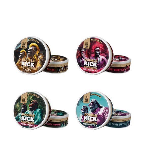 50mg Aroma King Double Kick NoNic Pouches - 25 Pouches