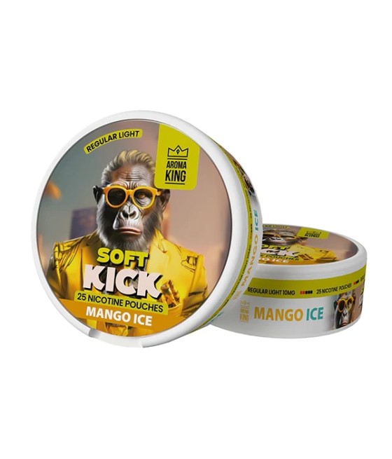 10mg Aroma King Soft Kick Nicotine Pouches - 25 Pouches