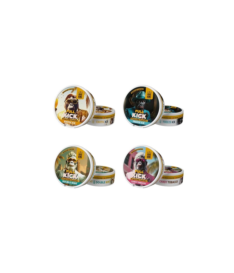 20mg Aroma King Full Kick Nicotine Pouches - 25 Pouches
