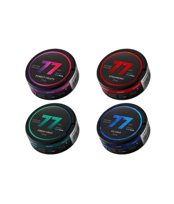 20mg 77 Slim Medium Nicotine Pouches - 20 Pouches