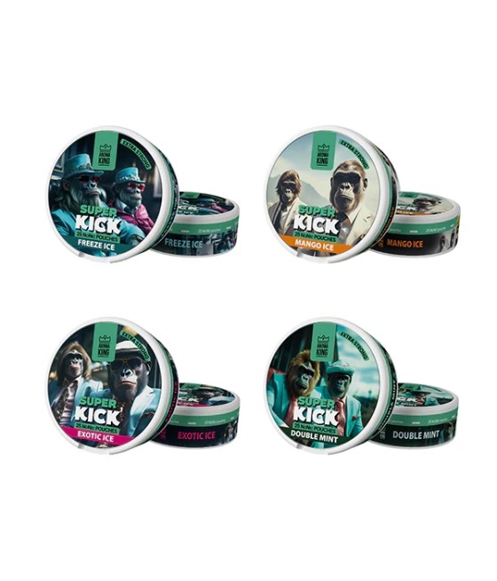 25mg Aroma King Super Kick NoNic Pouches - 25 Pouches