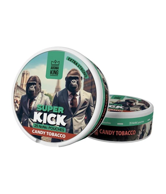25mg Aroma King Super Kick NoNic Pouches - 25 Pouches