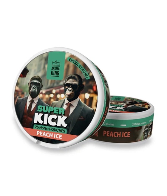 25mg Aroma King Super Kick NoNic Pouches - 25 Pouches