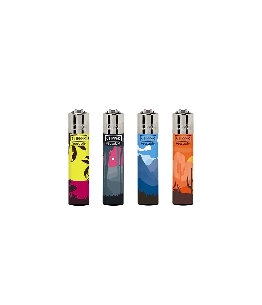 40 Clipper D40 CP11RH Classic Flint Natural Mix Lighters - CL3C1596UKH