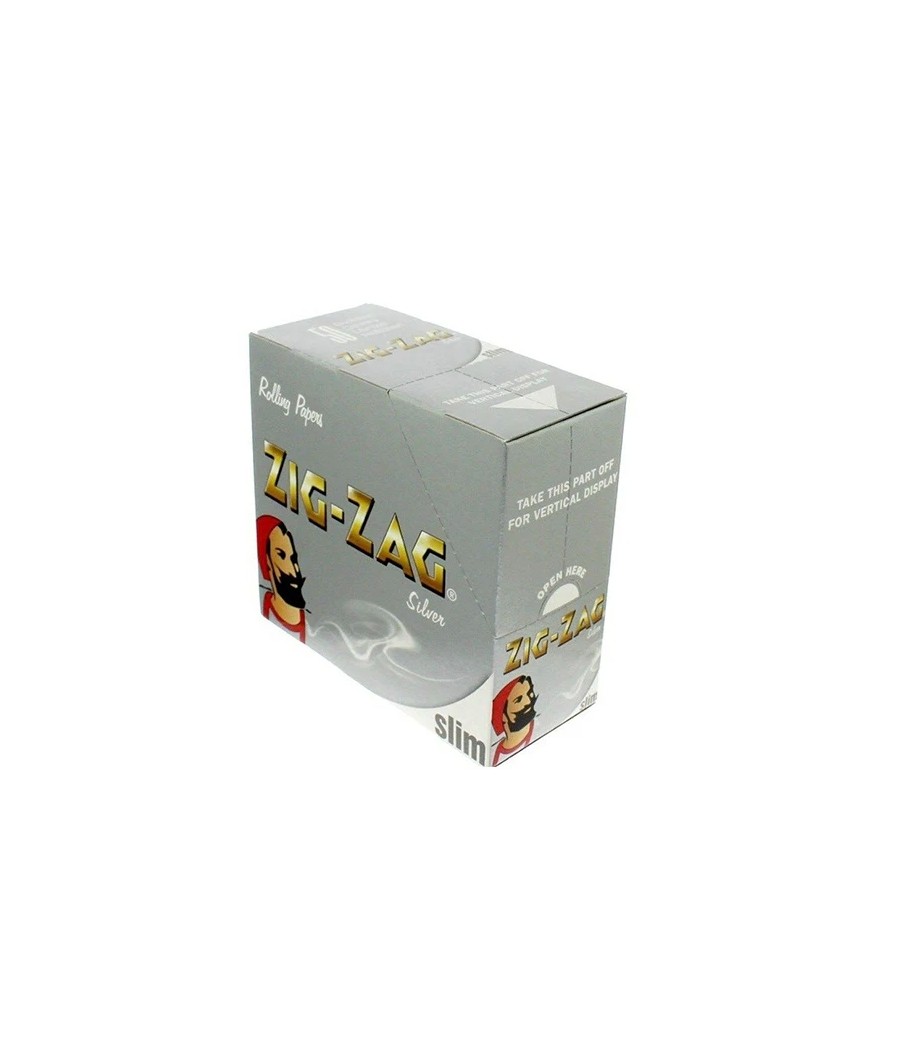 50 Zig-Zag Silver King Size Slim Rolling Papers