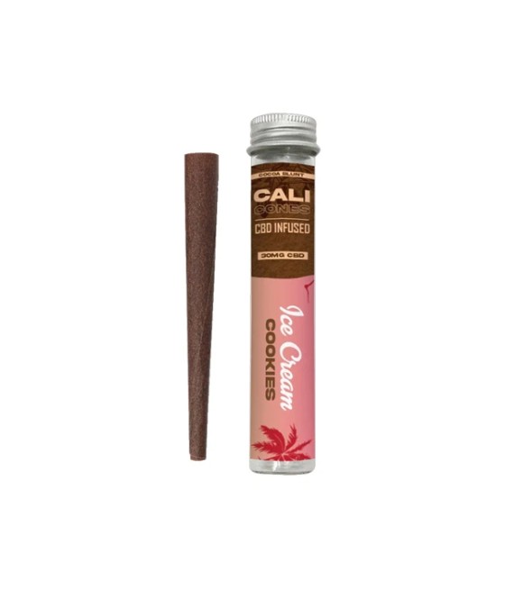 CALI CONES Cocoa 30mg Full Spectrum CBD Infused Cone - Ice Cream Cookies