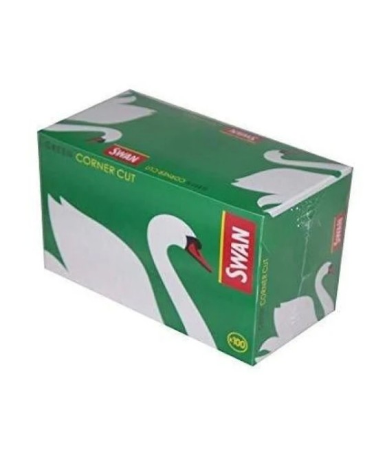 100 Swan Green Regular Corner Cut Rolling Papers