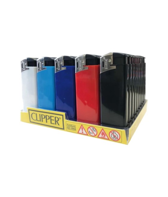 25 Clipper XTK Fit Solid Electronic Lighters - TK0B202UKHX