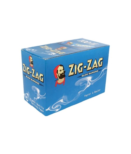 100 Zig-Zag Blue Regular Size Rolling Papers