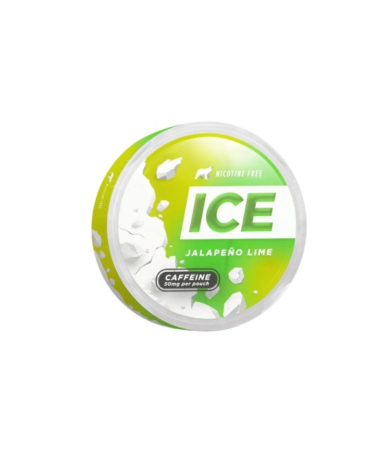 50mg Ice Range Jalapeno Lime Caffeine Pouches - 20 Pouches