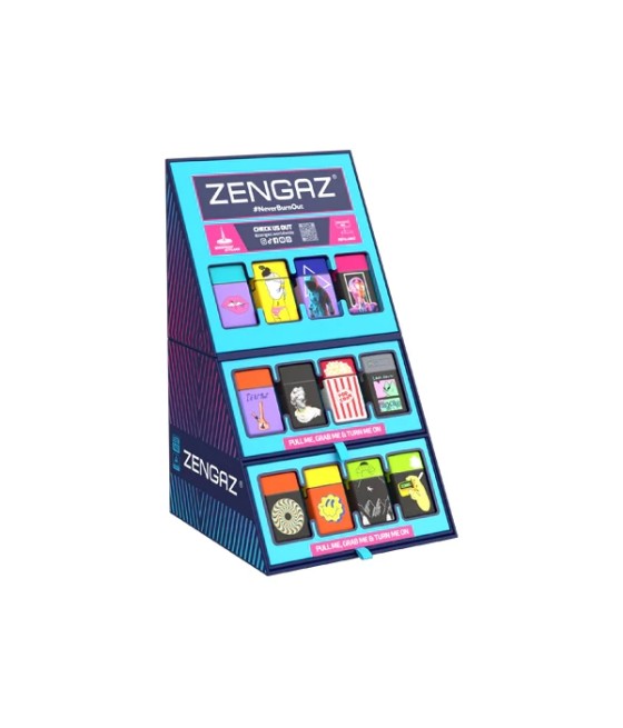 Zengaz Cube ZL-30 (30EU) Jet Lighters CDU Bundle + 48 Units Set