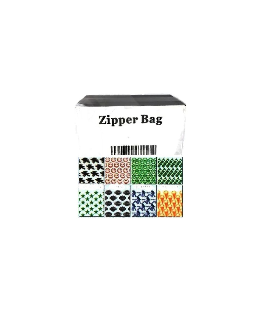 5 x Zipper Branded 2 x 2 Printed Baggies