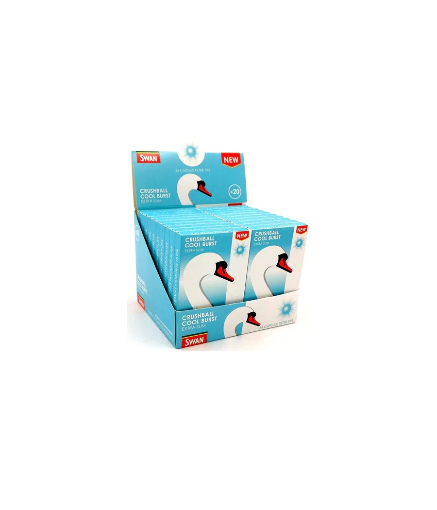 20 Swan Crushball Cool Burst Extra Slim Filter Tips