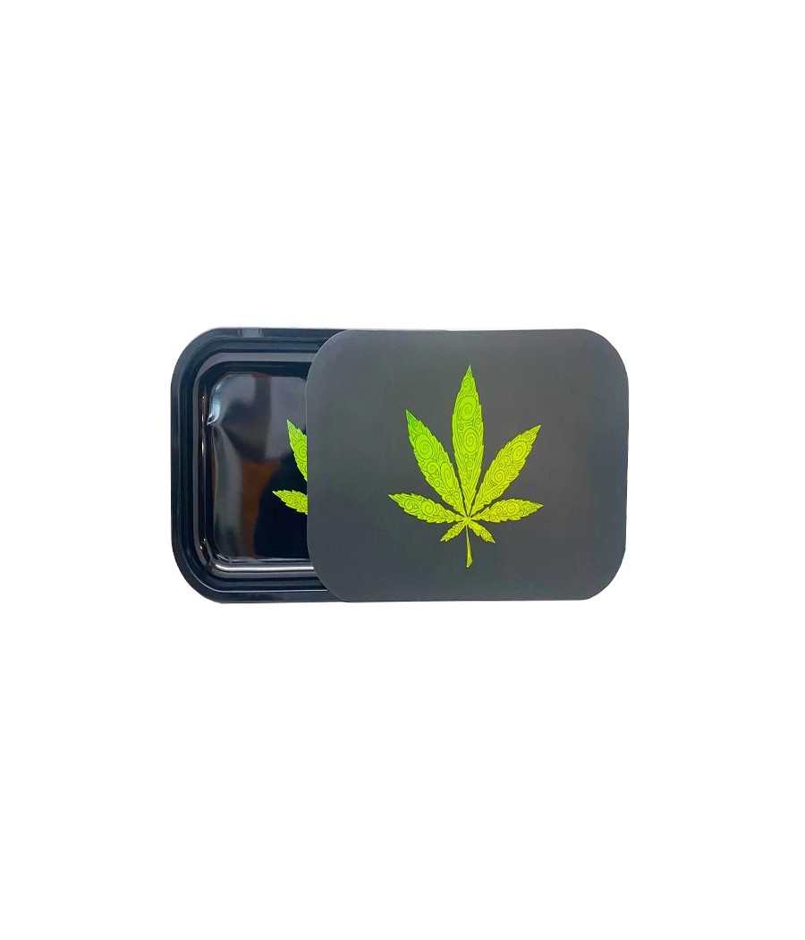 Large Mixed Design Magnetic Metal Rolling Trays with Lid