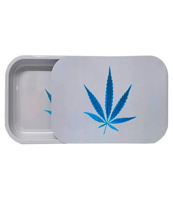Large Mixed Design Magnetic Metal Rolling Trays with Lid