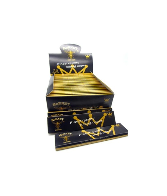 50 Hornet Black King Size Connoisseur Rolling Papers