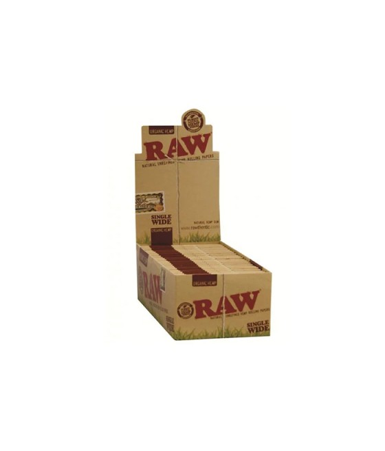 50 Raw Single Wide Organic Hemp Rolling Papers