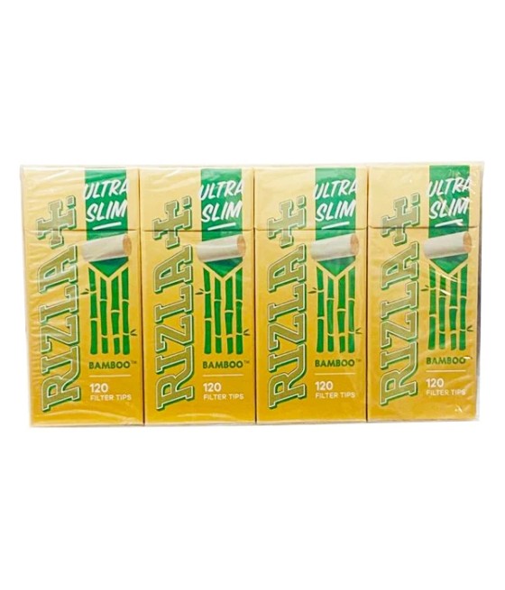 20 Pack Rizla Bamboo Ultra Slim Filter Tips