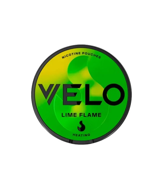 8mg Velo Slim Medium Strength Lime Flame Nicotine Pouches - 20 Pouches