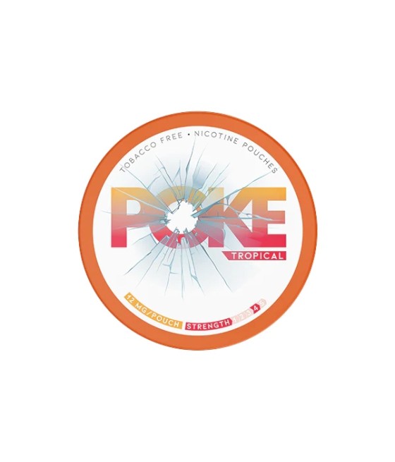 12mg Poke Tropical Nicotine Pouches - 20 Pouches