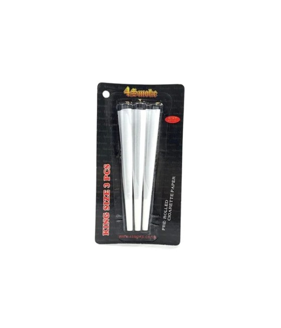 4Smoke King Size 3 piece blister Pre-rolled Rolling Paper