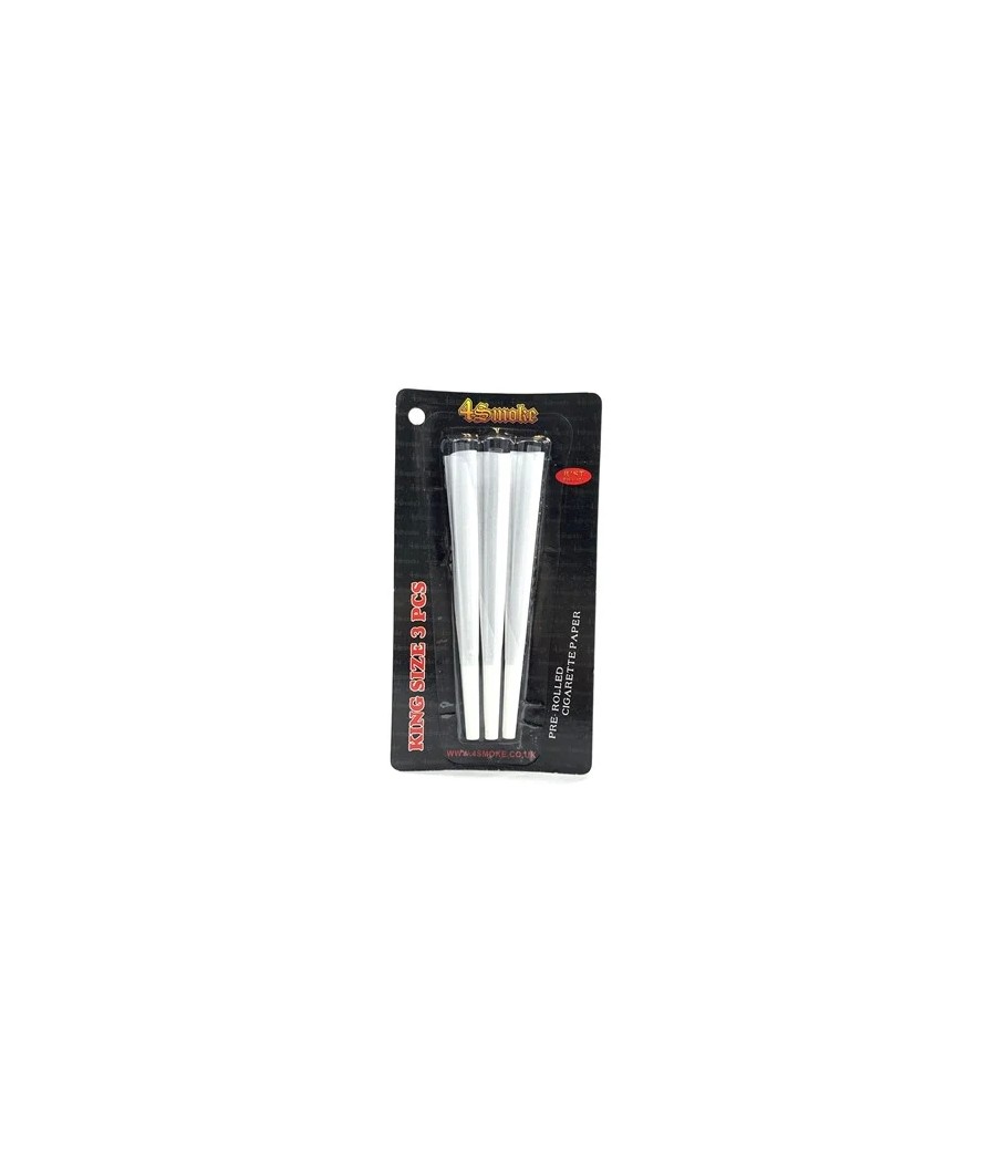 4Smoke King Size 3 piece blister Pre-rolled Rolling Paper