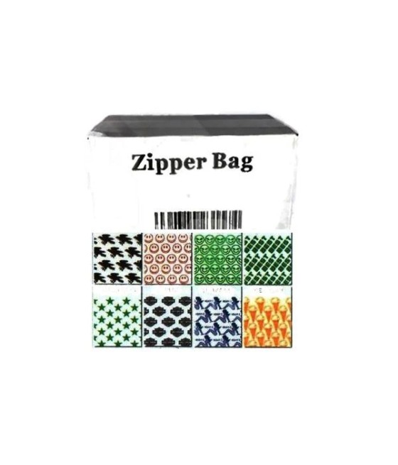 Zipper Branded  40mm x 40mm Brown Ice Cream Bags