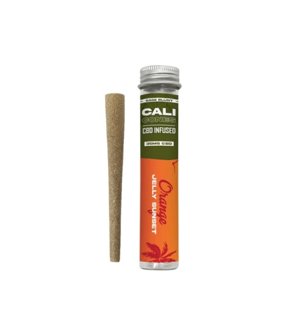 CALI CONES Sage 30mg Full Spectrum CBD Infused Cone - Orange Jelly Sunset