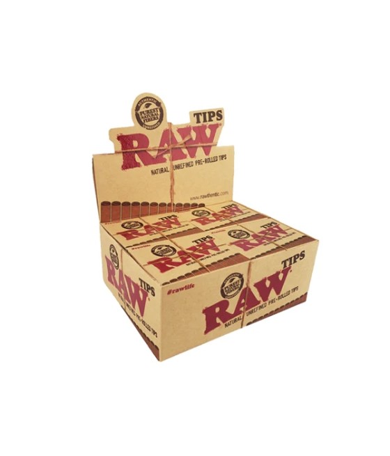 20 Raw Pre-Rolled Roach Tips