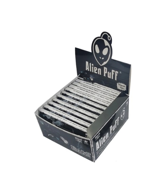 33 Alien Puff King Size Black Rolling Papers With Tips ( HP2216 )