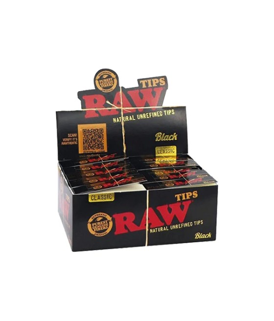 50 Raw Black Standard Classic Tips