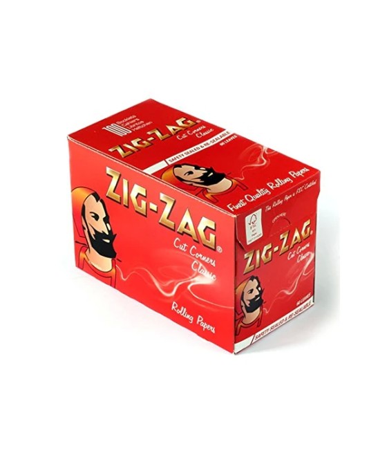 100 Zig-Zag Red Regular Size Rolling Papers