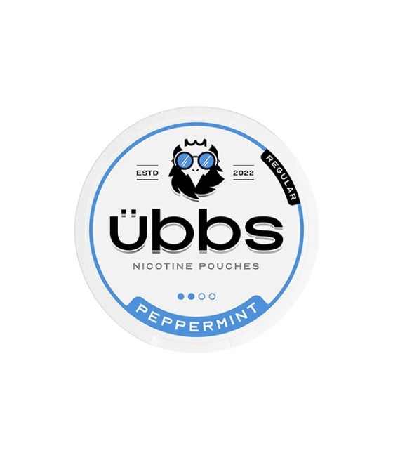 6mg Übbs Peppermint Regular Strength Nicotine Pouches - 20 Pouches