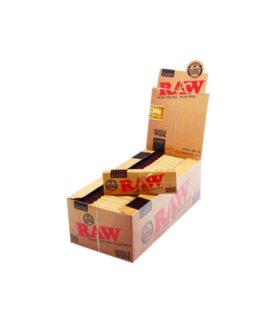 50 Raw Classic Wide Rolling Papers