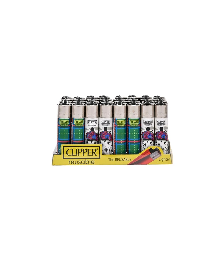40 Clipper CP11RH Classic Flint Scotland 2 Lighters - CL5C079UKH