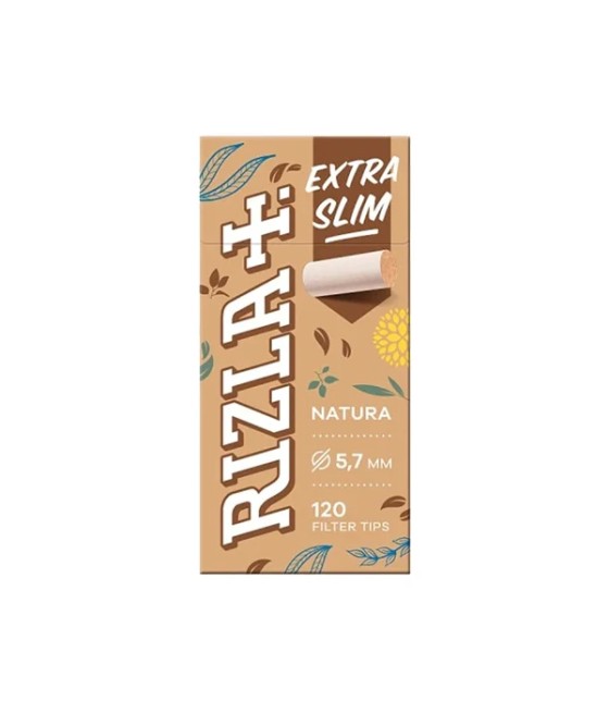 20 Pack 5.7mm  Natura Rizla  Extra Slim Filter Tips