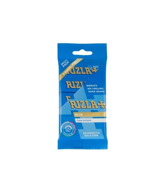 5 Pack Blue Regular Rizla Rolling Papers (Flow Pack)