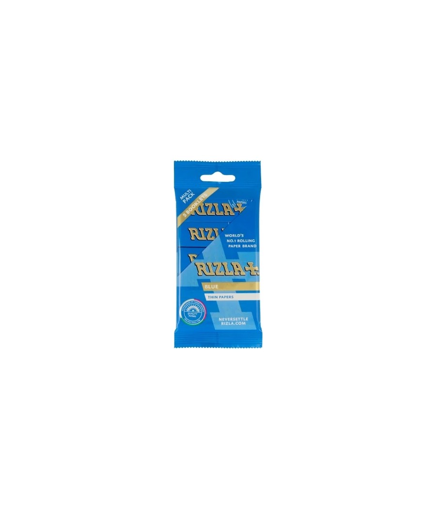 5 Pack Blue Regular Rizla Rolling Papers (Flow Pack)