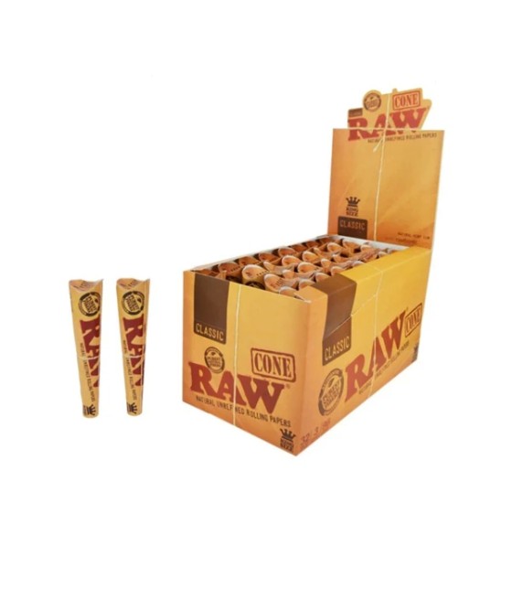6 x 32 RAW Classic Natural 1¼ Pre-Rolled Cones