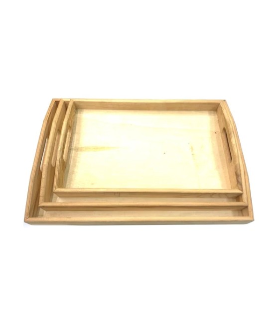 Wooden Rolling Tray Set Pack of 3 - YD021