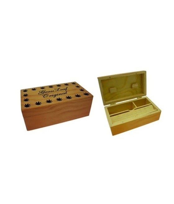 Grass Leaf Original Medium Wooden Storage Box