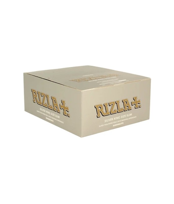 50 Silver King Size Slim Rizla Rolling Papers