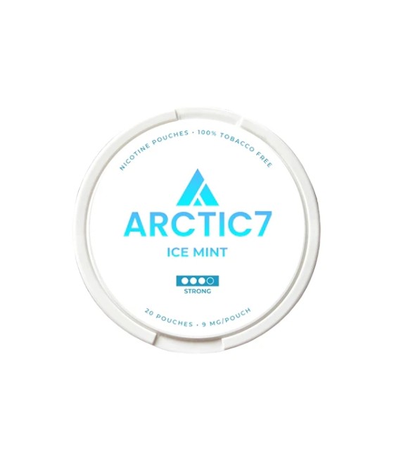 9mg Arctic7 Ice Mint Slim Nicotine Pouches - 20 Pouches