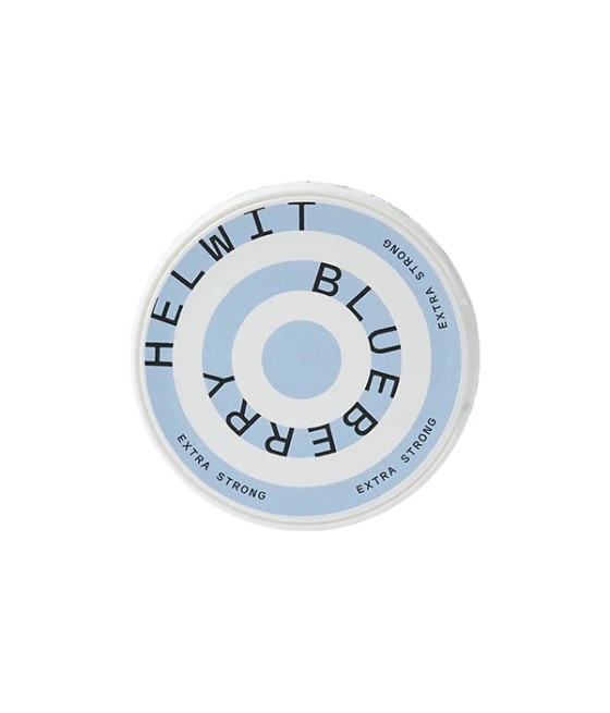 15mg HELWIT Extra Strong Blueberry Nicotine Pouches - 20 Pouches