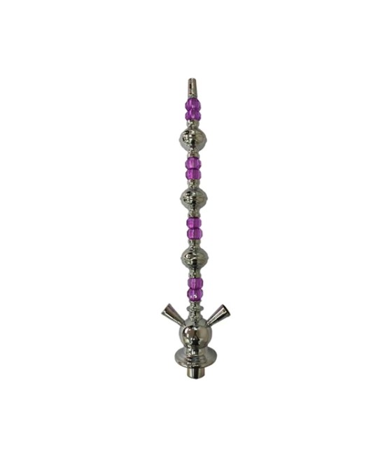 Large Glass Metal Shisha Stem - Assorted Colours