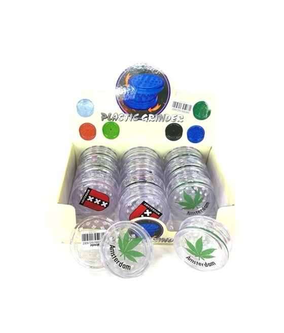 12 x 2 Parts 4Smoke Plastic Grinder - HX033A