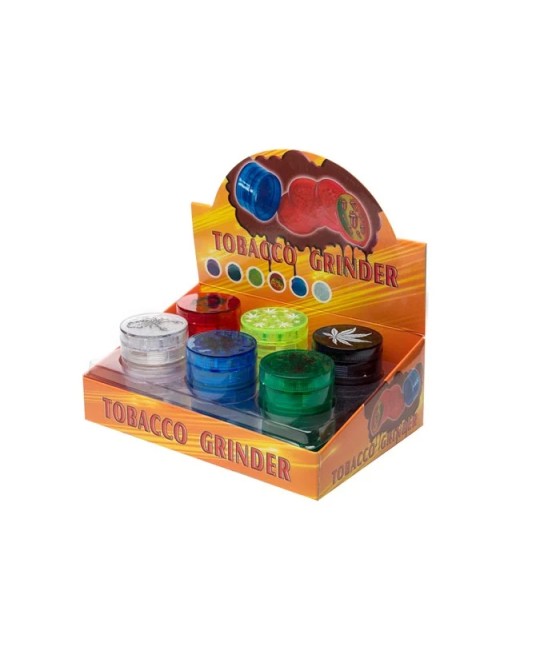 3 Parts Plastic Tobacco Grinder - HX001-3